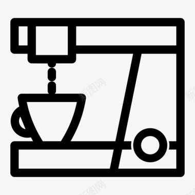 免抠咖啡机咖啡机饮料厨房图标图标