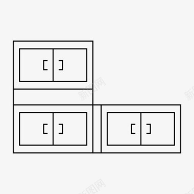 橱柜衣柜模版衣柜橱柜家具图标图标