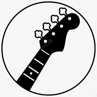音乐工作室电贝司音乐乐器图标图标