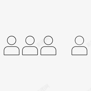 孤立孤独人图标图标