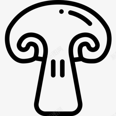 蘑菇营养7直系图标图标
