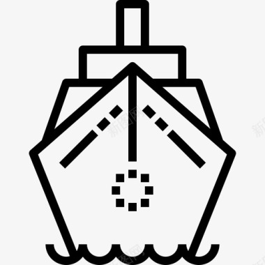 游艇海上轮船图标图标