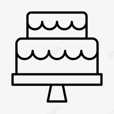 蛋糕装饰娱乐烘焙图标图标