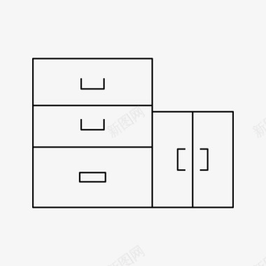 橱柜衣柜模版衣柜家具橱柜图标图标