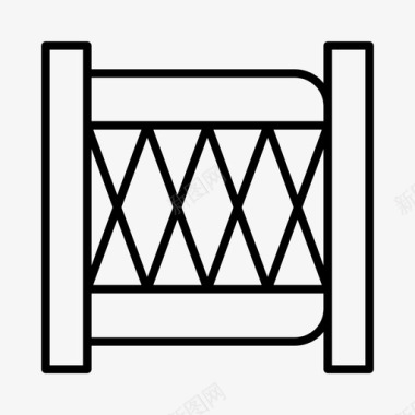 金属印章门栅栏金属门图标图标