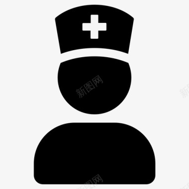 医疗保健护士护理人员治疗师图标图标