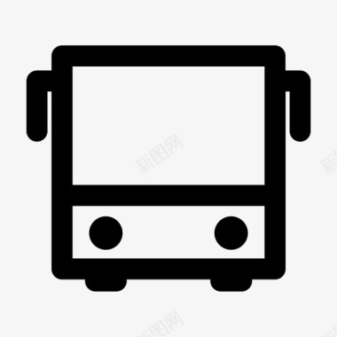 公共交通标识公共汽车公共交通学校图标图标
