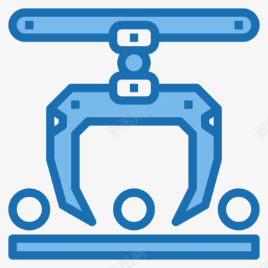 输送带输送带工厂设备蓝色图标图标