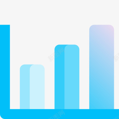 矢量数据分析图标条形图数据分析8蓝色图标图标