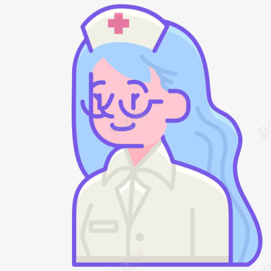 女护士女护士女化身图标图标