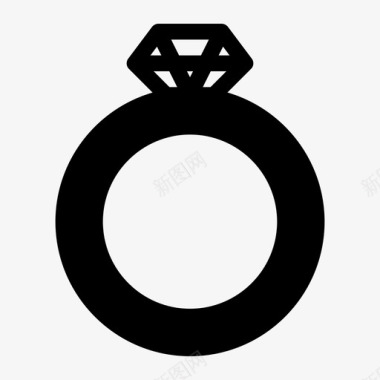 戒指珍珠戒指未婚夫戒指图标图标