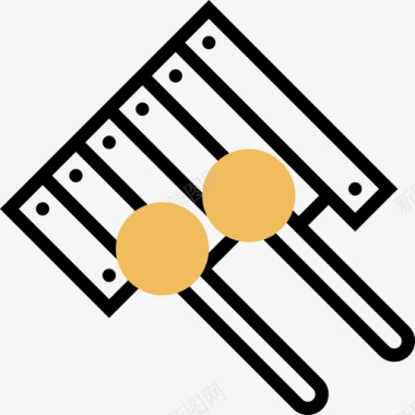 乐器琵琶木琴乐器7黄影图标图标