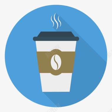 咖啡创意流程73圆形图标图标