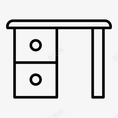 实物桌子办公桌装饰家具图标图标