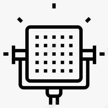 圆形LED灯led连续灯电影产业概述图标图标