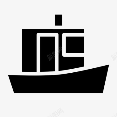 船船小艇帆船图标图标