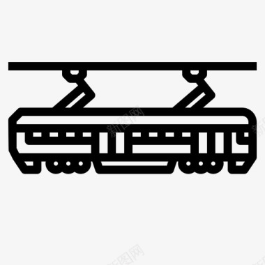 地铁和公交列车地铁铁路图标图标
