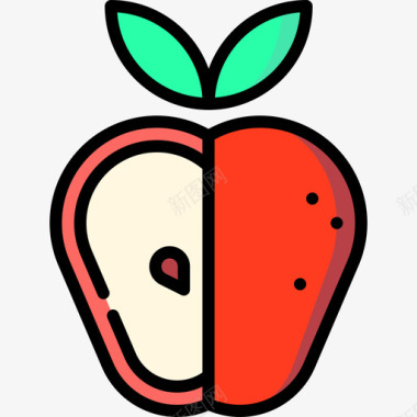 苹果体正6线形颜色图标图标