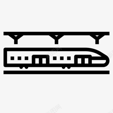 地铁和公交地铁公共铁路图标图标