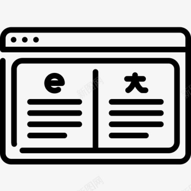 百度翻译翻译客户服务4直线图标图标