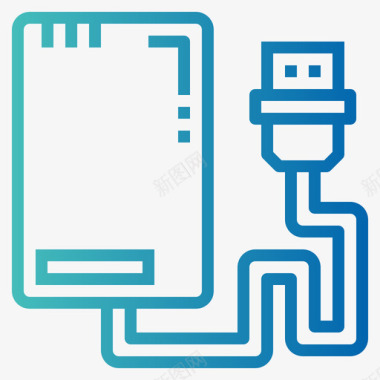 硬盘硬盘信纸103渐变图标图标