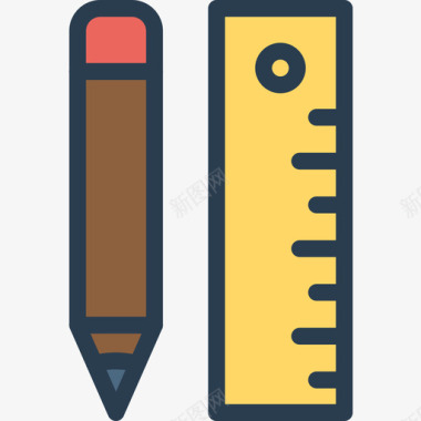 笔网页和编程2线颜色图标图标