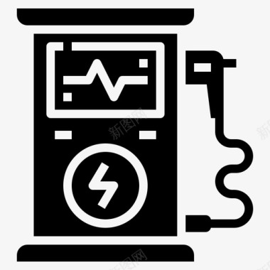 充电站牌充电站生态电泵图标图标