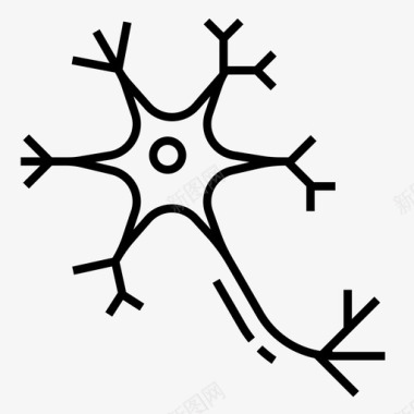 人体生物钟神经元生物学细胞图标图标