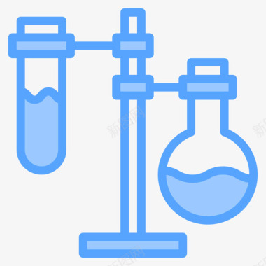 学校蓝色烧瓶学校120蓝色图标图标