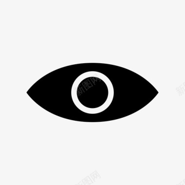 眼球眼睛眼球看图标图标