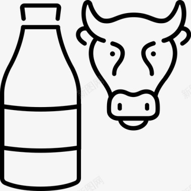 牛乳奶瓶奶制品图标图标