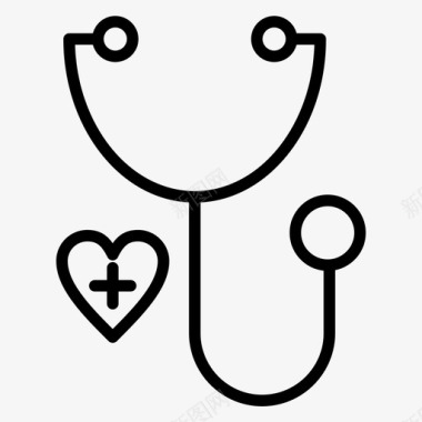 医生心脏医疗图标图标
