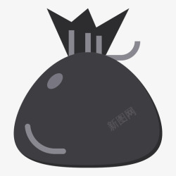 扁平垃圾袋垃圾袋清洁105扁平图标高清图片