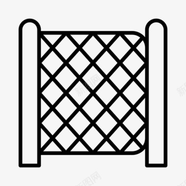 围墙大门网闸门栅栏图标图标