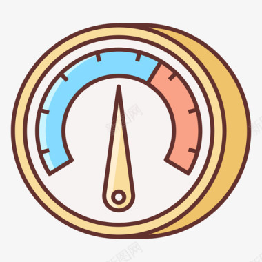 锅炉压力压力天气224线性颜色图标图标