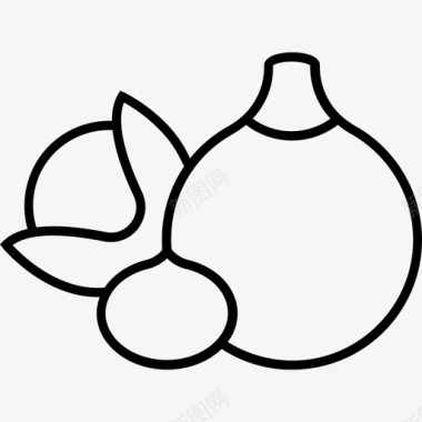 坚果零食松子澳洲坚果食物坚果图标图标