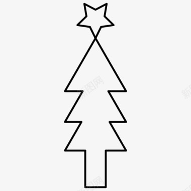 圣诞树冬季1件装图标图标
