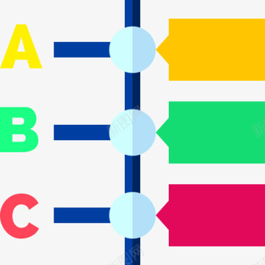 时间轴字时间轴营销140扁平图标图标