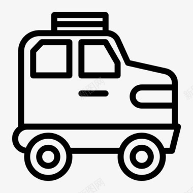 公共交通标识汽车公共交通运输图标图标