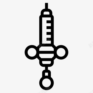 注射器医院皮下注射器图标图标