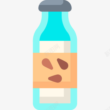 杏仁奶纯素食品5无糖图标图标
