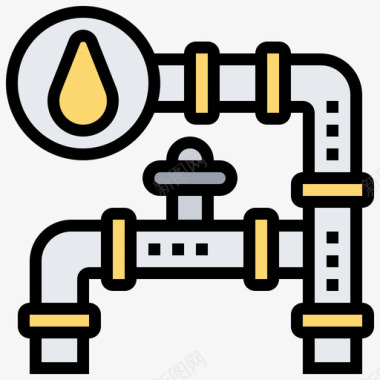 石油井架管道石油工业14线颜色图标图标