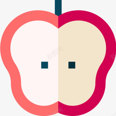 苹果牙科护理26扁平图标图标