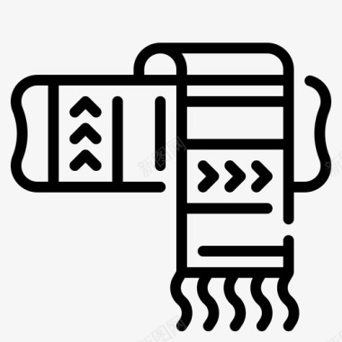 秋养肺围巾秋107直纹图标图标