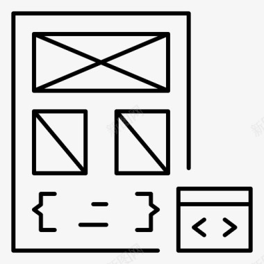 编程语言编码应用程序编码开发图标图标