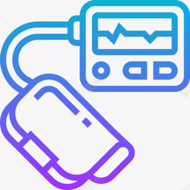 医用药箱血压计医用160梯度图标图标