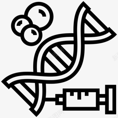 工程标示牌Dna生物工程29线性图标图标