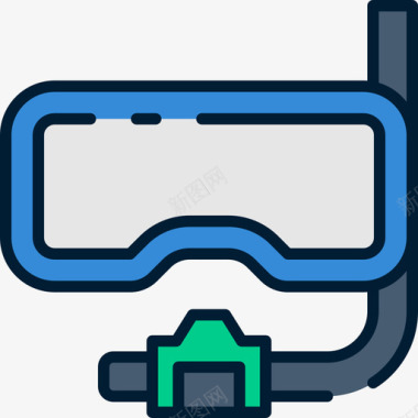 相近色潜水面罩钓鱼57线色图标图标
