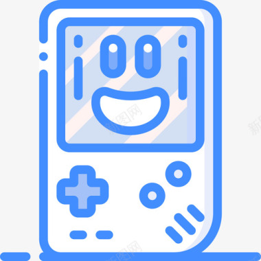 蓝色可爱海报Gameboy可爱的tech4蓝色图标图标