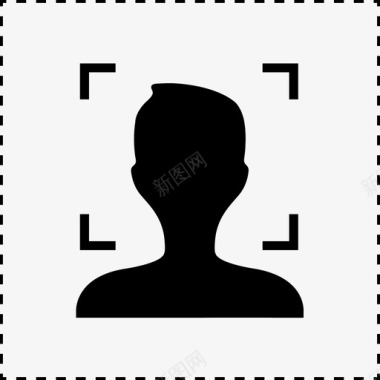 认证实名认证-人脸识别图标